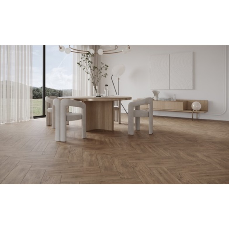 Плитка керамогранітна Brantwood Brown 185x598x7 Cersanit