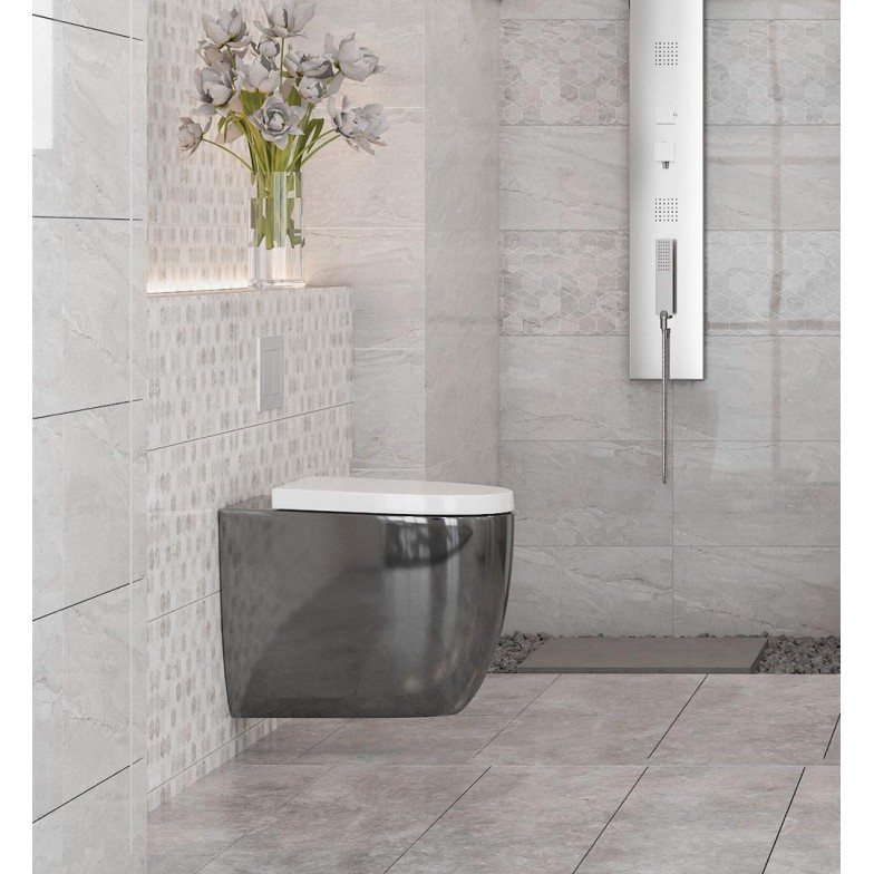 Плитка керамогранітна 8М2520 Marmo Milano Сірий RECT 600x600 Golden Tile
