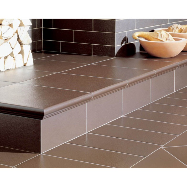 Сходинка з капіносом пряма Natural Brown STR 30x33 код 7830 Ceramika Paradyz