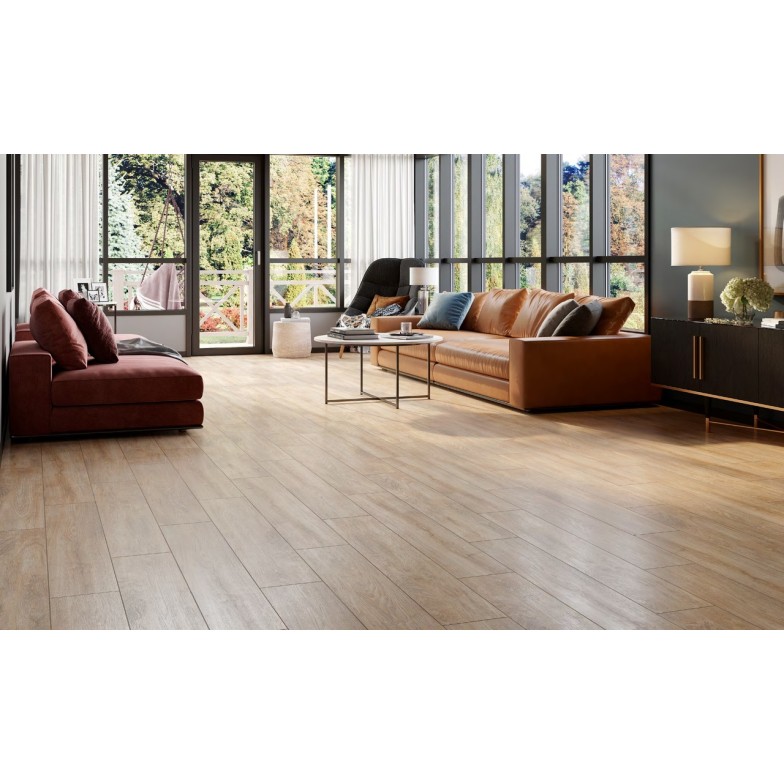 Плитка керамогранітна Sensewood Beige RECT MAT 198x1198 Cersanit