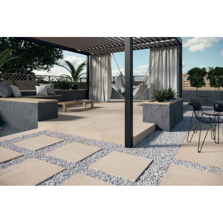 Плитка керамогранітна Optimal Beige SZKL RECT STR MAT 595x895x20 Paradyz