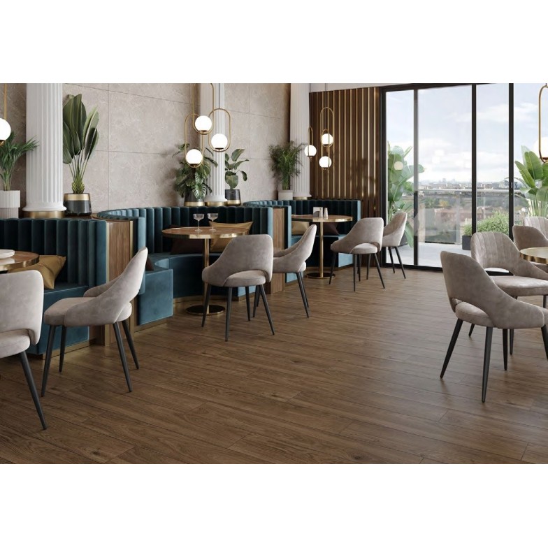 Плитка керамогранітна Charmwood Brown RECT MAT 198x1198 Cersanit