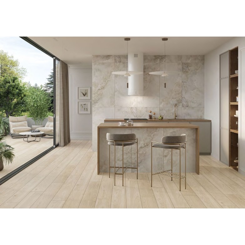 Плитка керамогранітна Charmwood Beige RECT MAT 198x1198 Cersanit