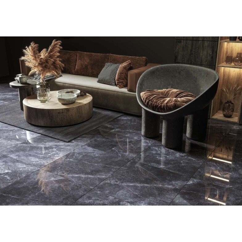 Плитка керамогранітна 5VС580 Space Stone Чорний RECT 600x600x8 Golden Tile