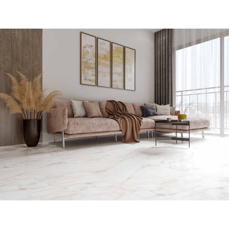 Плитка керамогранітна 3G0980 Imperial Білий RECT 600x1200x8 Golden Tile