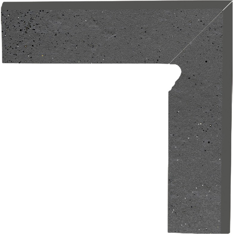 Цоколь Semir Grafit Правий 2 ел 8,1x30 код 5434 Ceramika Paradyz