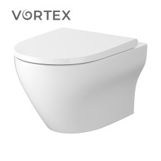Унітаз підвісний Larga Pro Vortex з кришкою Slim дюропласт SZCZ1003426324 Cersanit