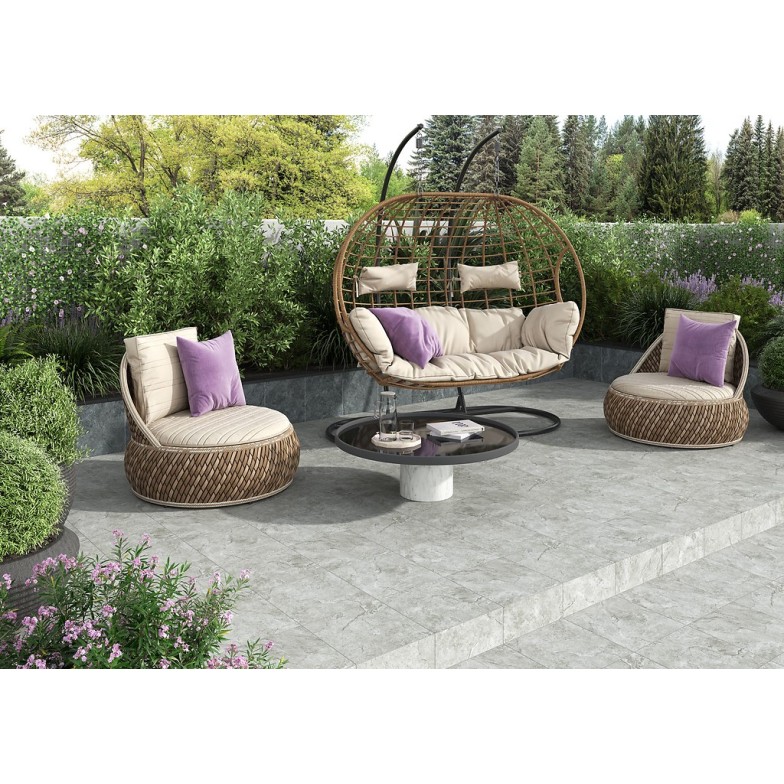 Плитка керамогранітна Aldo Light Grey MAT 298x298x6 Cersanit
