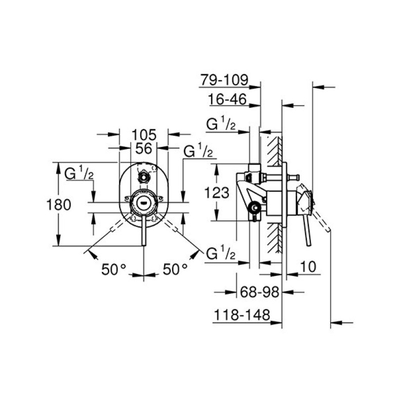 Змішувач BauClassic (29047000), Grohe