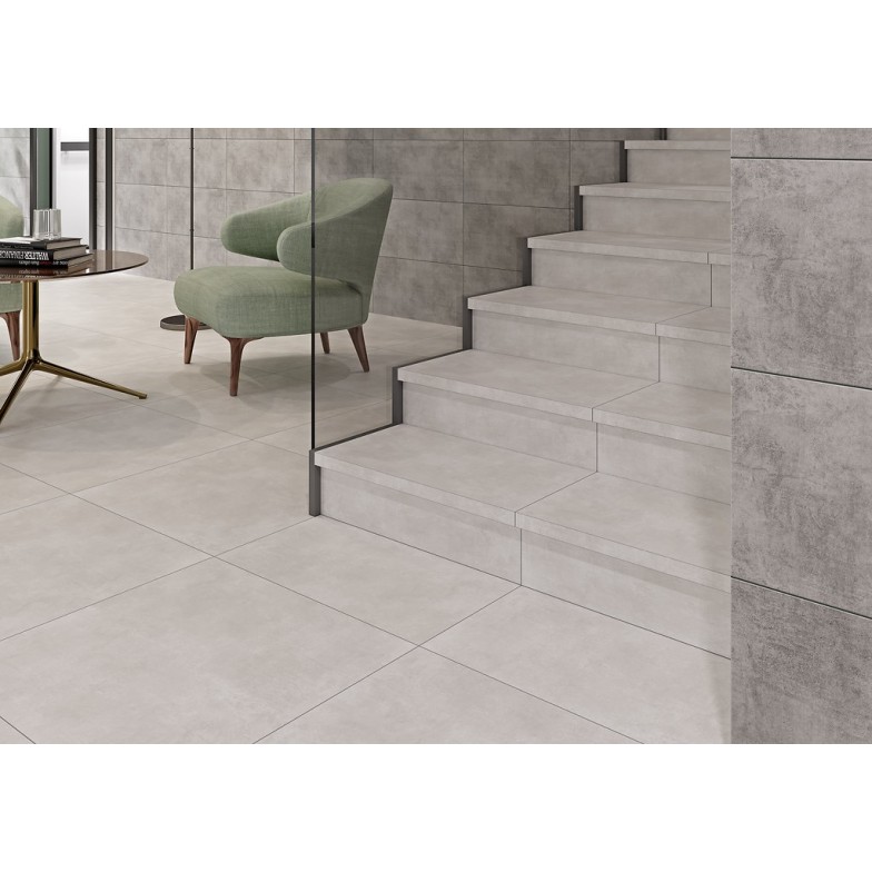 Сходинка з капіносом Silver Peak GPTU 603 Light Grey 318x598 Cersanit