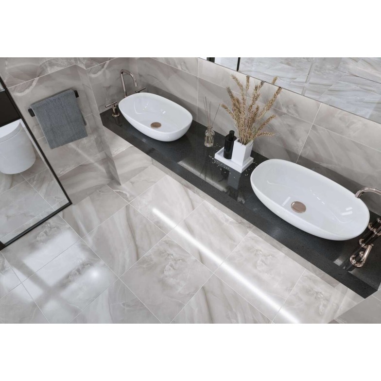 Плитка керамогранітна 3L2800 Lazurro Сірий 400x400x7 Golden Tile