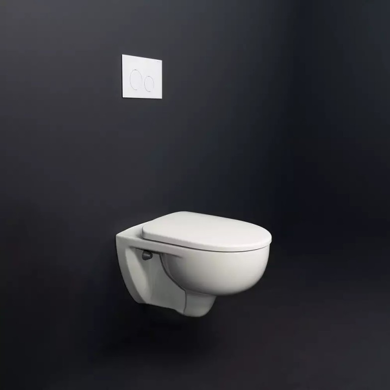 Унітаз підвісний воронкоподібний з кришкою soft-close Selnova TurboFlush 503.083.00.1 Geberit