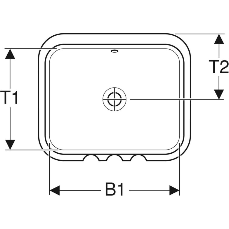 Умивальник VariForm 53 500.761.01.2 Geberit