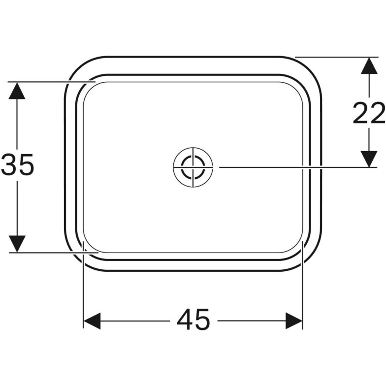 Умивальник VariForm 53 500.763.01.2 Geberit