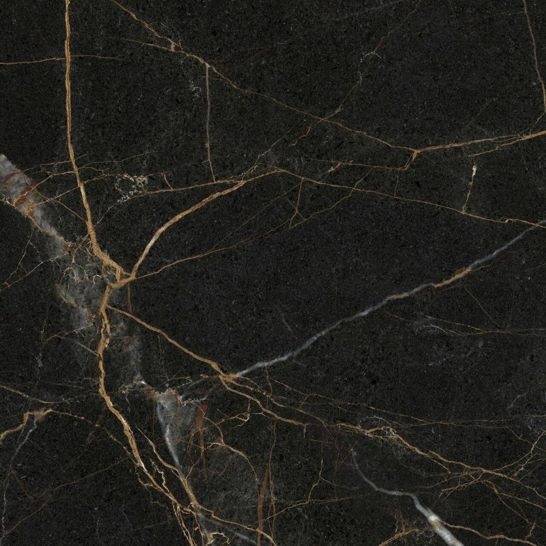 Плитка керамогранітна MPС580 Marmo Perlanera Чорний RECT 600x600x8 Golden Tile