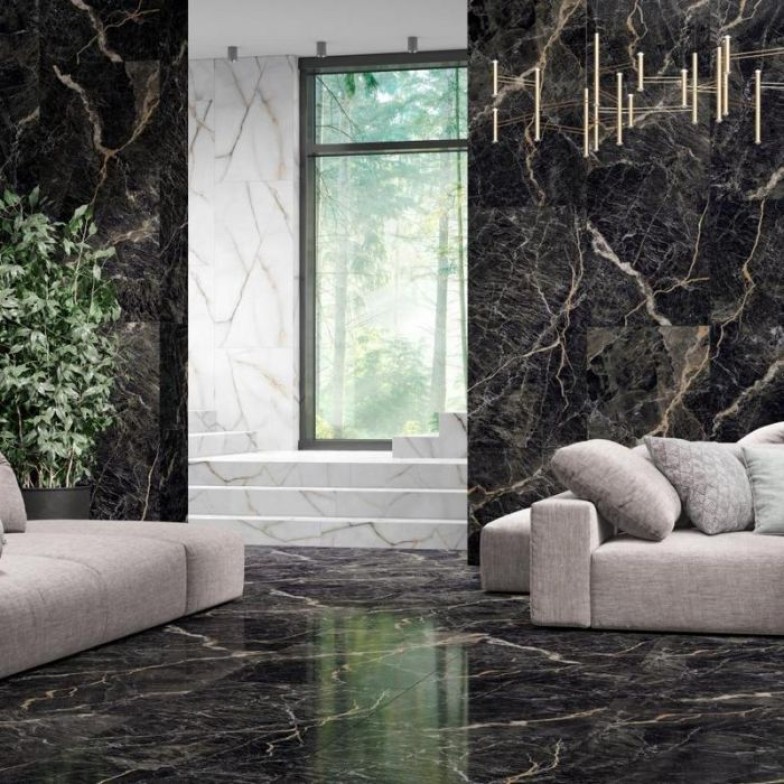 Плитка керамогранітна 1206027032-KL Mauree Темно-коричневий 600x1200 Intercerama