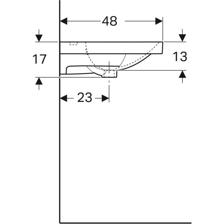 Умивальник 120 Acanto 500.627.01.2 Geberit