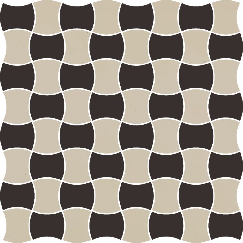Мозаїка Modernizm Nero (3,6x4,4) Mix C 308,6x308,6 Paradyz