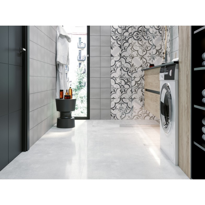 Плитка керамогранітна Lucido світло-сірий LAP 600x600x10 Golden Tile