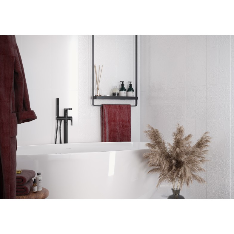 Плитка стінова Tutto Bianco білий сатин 300x600x9 Golden Tile