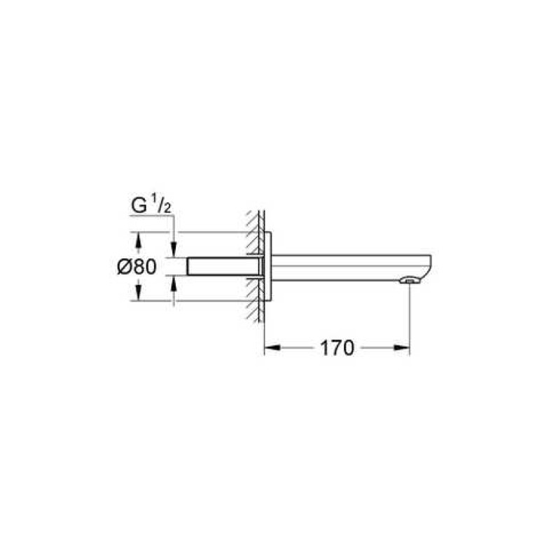 Вилив для ванни Eurosmart Cosmopolitan (13261000), Grohe