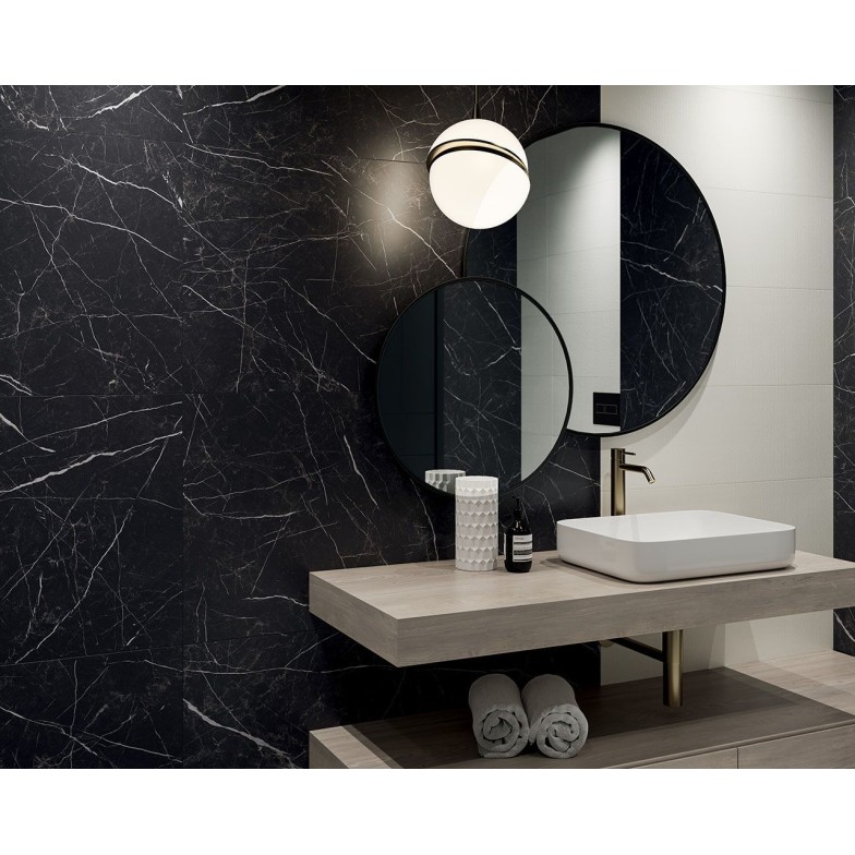 Плитка керамогранітна Artstone Black RECT 598x598x9 Paradyz