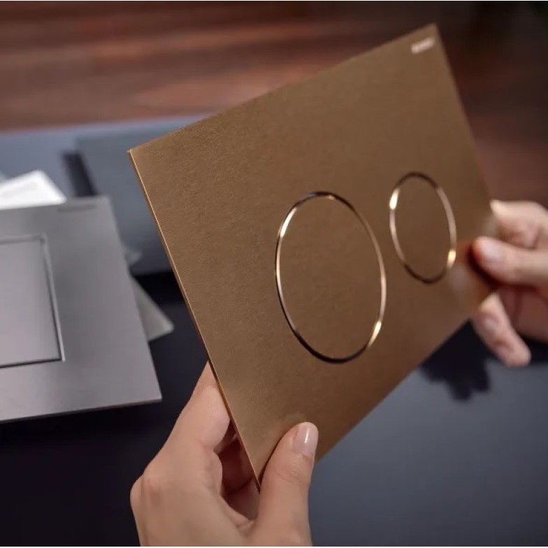 Кнопка зливу Sigma 40 Round 115.628.QB.1 Червоне золото Geberit Кнопка зливу Sigma 40 Round 115.628.QB.1 Червоне золото Geberit