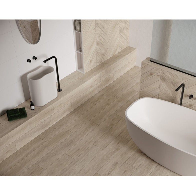 Плитка підлогова Heartwood Latte SZKL RECT STR MAT 19,8x119,8 код 7838 Ceramika Paradyz