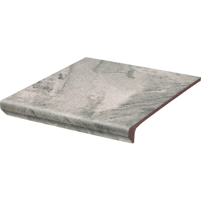 Сходинка з капіносом пряма Mattone Pietra Grafit 300x330 Paradyz