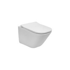 Унітаз підвісний Gap Rimless Compacto з кришкою Slim soft-close A34H473000 Roca