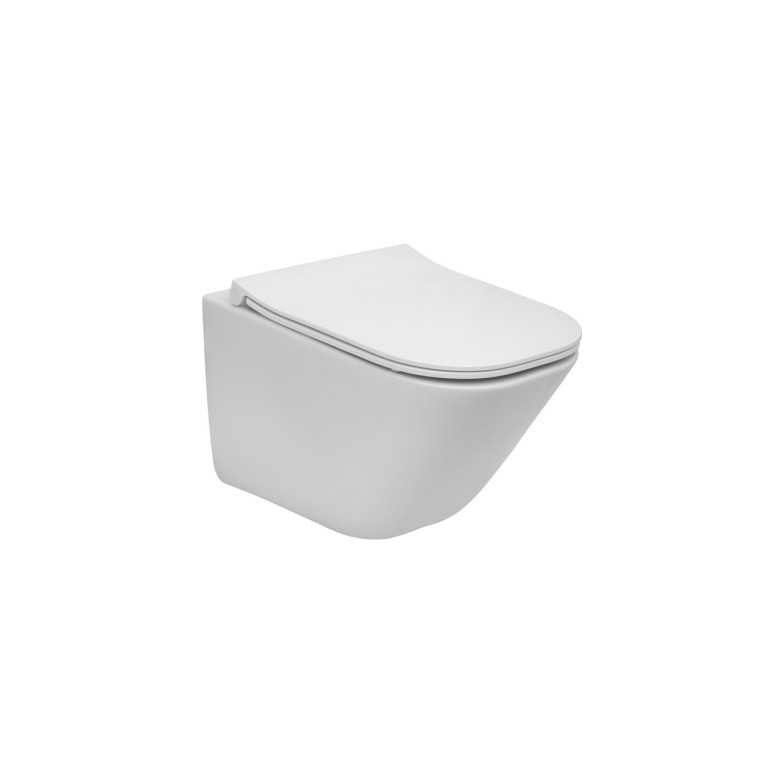 Унітаз підвісний Gap Rimless Compacto з кришкою Slim soft-close A34H473000 Roca