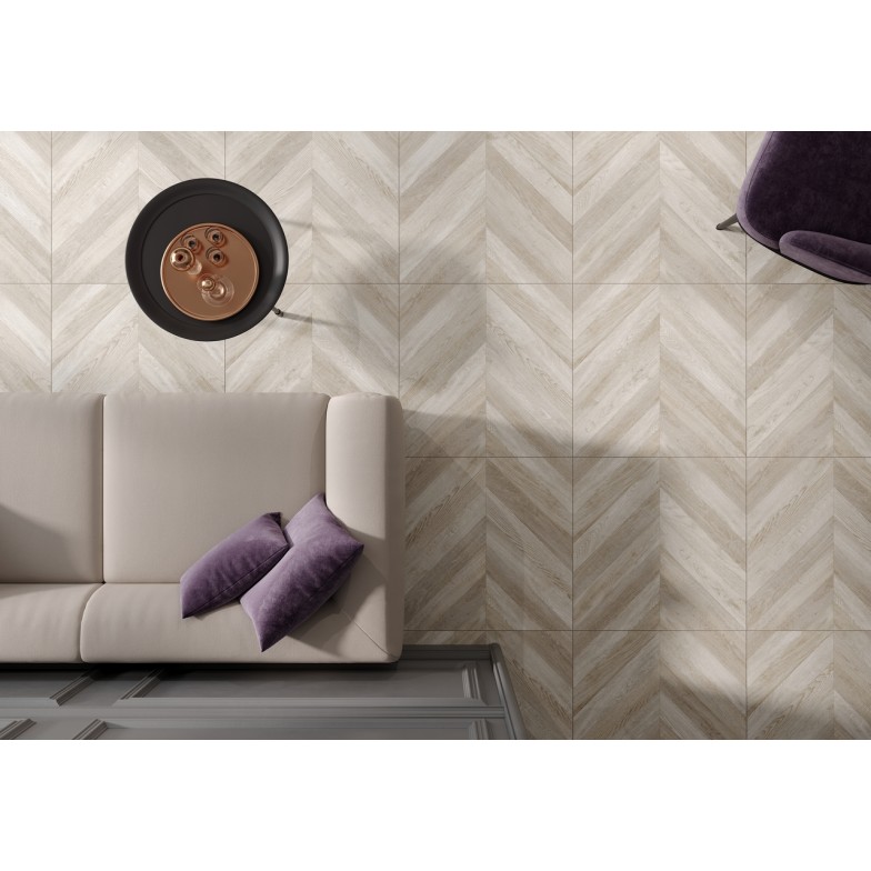 Плитка керамогранітна Parquet коричневий 607x607x10 Golden Tie