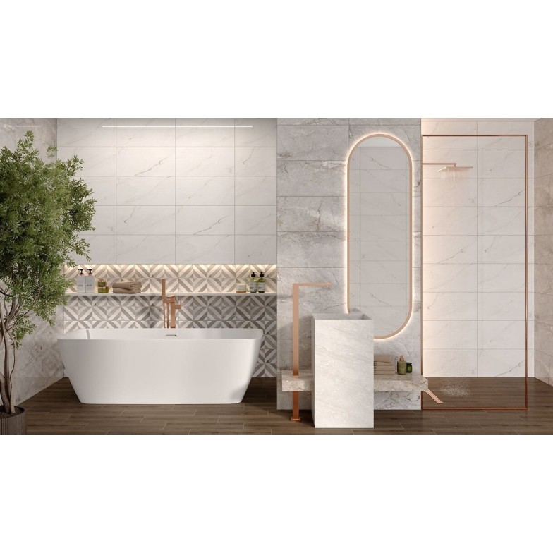 Плитка стінова Mystic Warm Grey GLOSSY 297x600 Opoczno