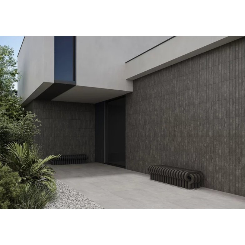 Плитка фасадна Carrizo Basalt STR MAT 65x397x11 Paradyz