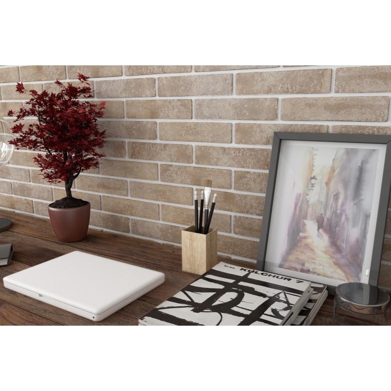 Плитка фасадна Baker Street світло-бежевий Slim 60x250x6 Golden Tile