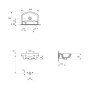 Умивальник 40 см Arteco правий (CCWF1006211911), Cersanit
