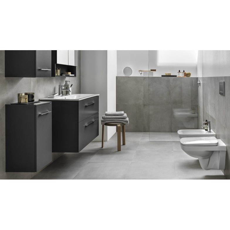 Шафка з умивальником 80 Selnova Square Slim rim Anthracite 501.241.00.1 Geberit