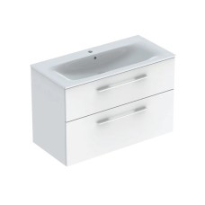 Шафка з умивальником 100 Selnova Square Slim rim 501.244.00.1 Geberit