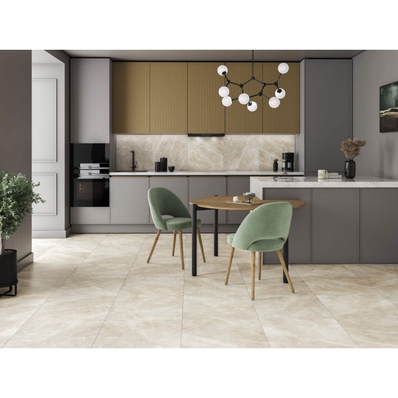Плитка керамогранітна 9А0580 Saint Laurent Білий RECT 600x600x8 Golden Tile