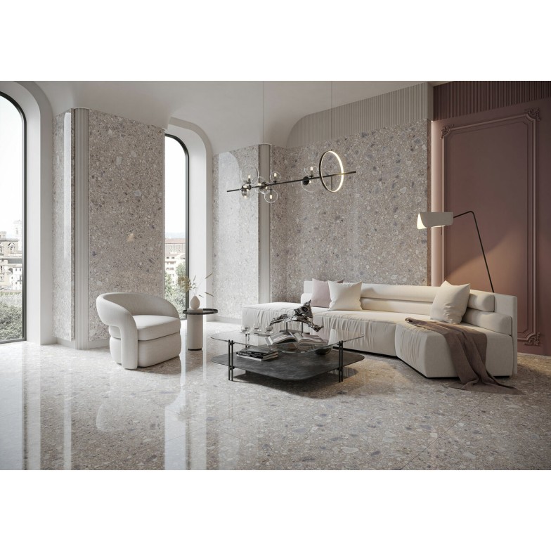 Плитка керамогранітна Ceppo Nuovo Silver RECT 1197x1197x8 Cerrad