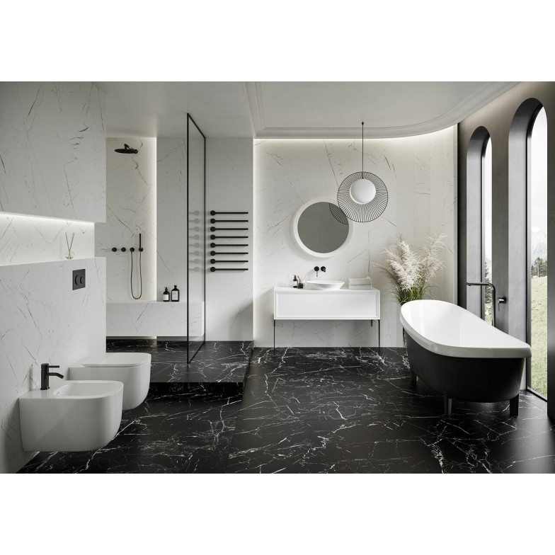 Плитка керамогранітна Marmo Marocco Black POL 597x1197x8 Cerrad
