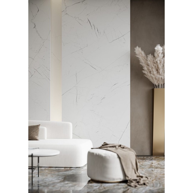 Плитка керамогранітна Marmo Thassos White RECT 1197x1197x8 Cerrad