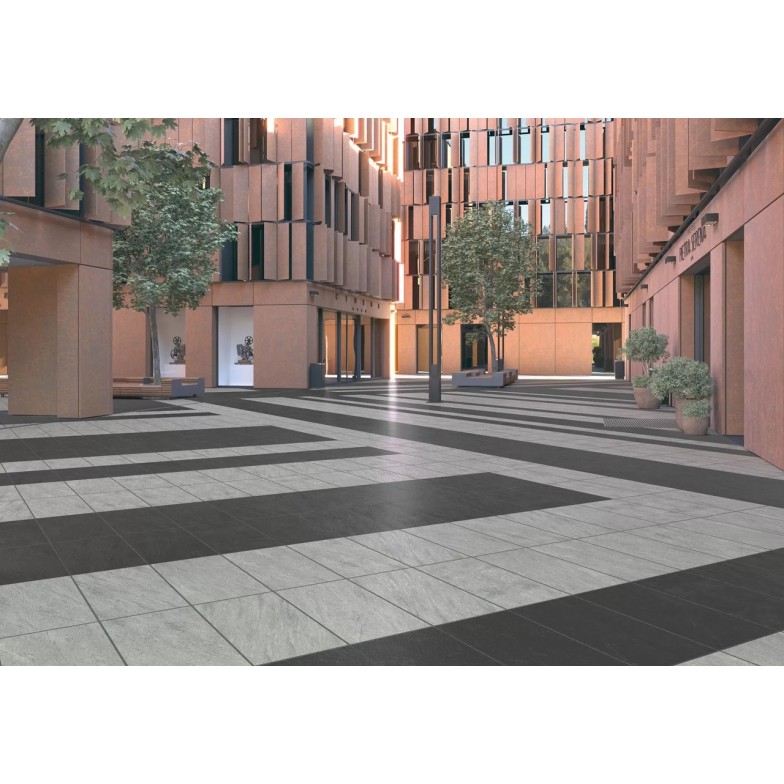 Плитка керамогранітна Pietra Serena Black RECT 600x600x20 Stargres