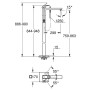 Змішувач підлоговий для ванни Eurocube (23672001), Grohe