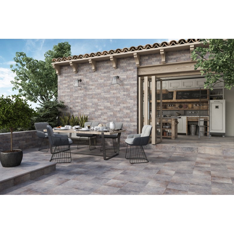 Сходинка з капіносом пряма Viano Antracite 30x33 код 1152 Ceramika Paradyz