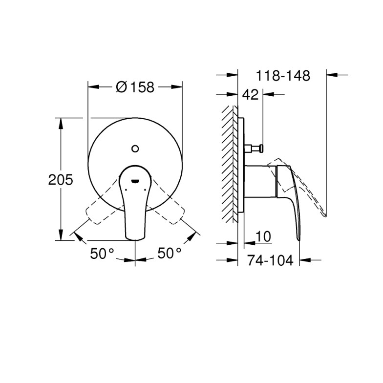 Змішувач Eurosmart New 24043003 Grohe