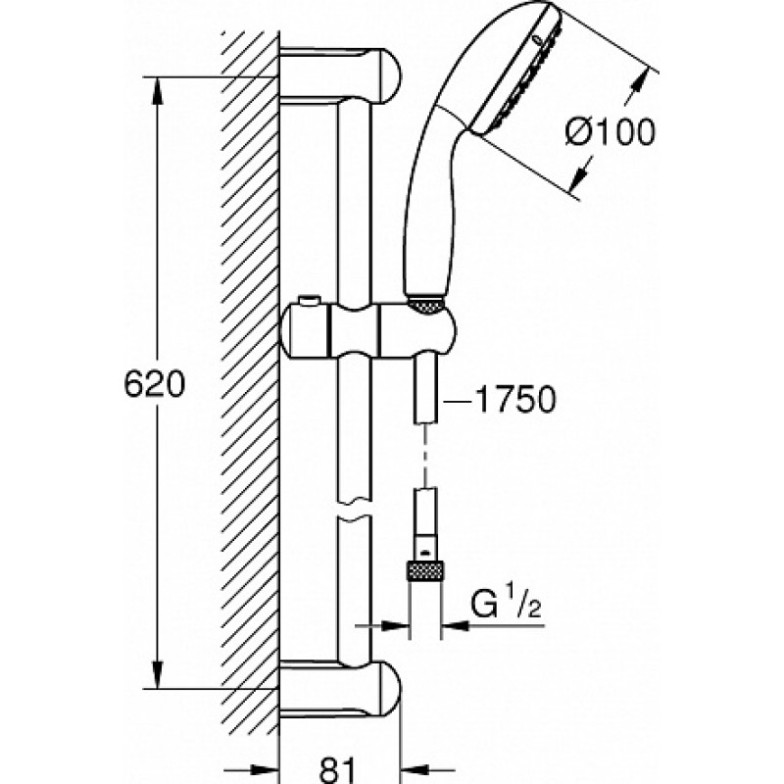 Набір змішувачів для ванни 3 в 1 BauLoop New UA123215M0 Grohe