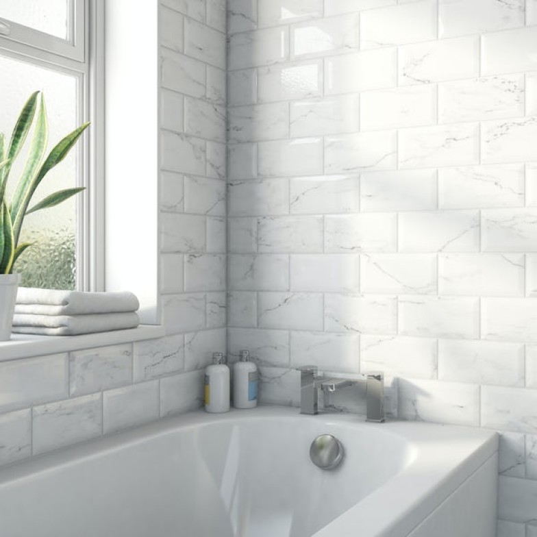 Плитка стінова Metrotiles каррара 100x200x7 Golden Tile