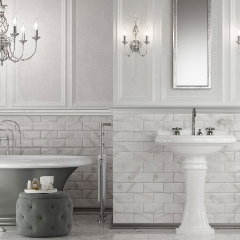 Плитка стінова Metrotiles каррара 100x200x7 Golden Tile
