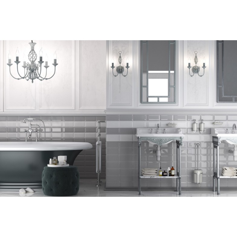 Плитка стінова Metrotiles plane темнo-сірий 100x200x7 Golden Tile